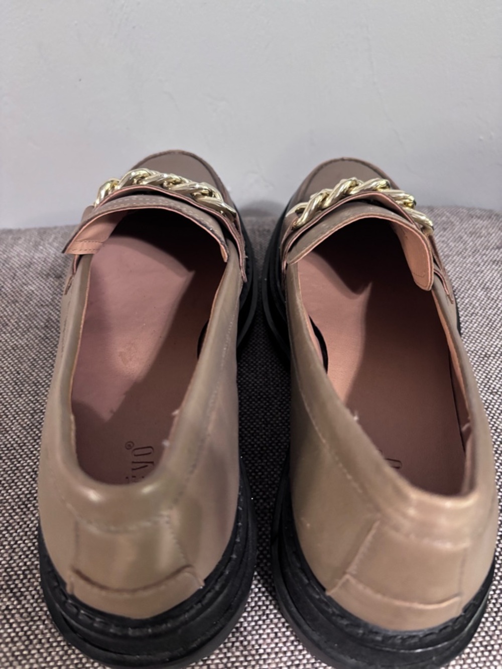 Credo Francine taupe platform loafers, leather upper, size 9, NWOT. - Picture 5 of 13